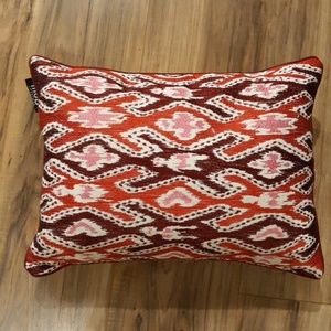 MOD LIFESTYLES Embroidered Feather Pillow.
